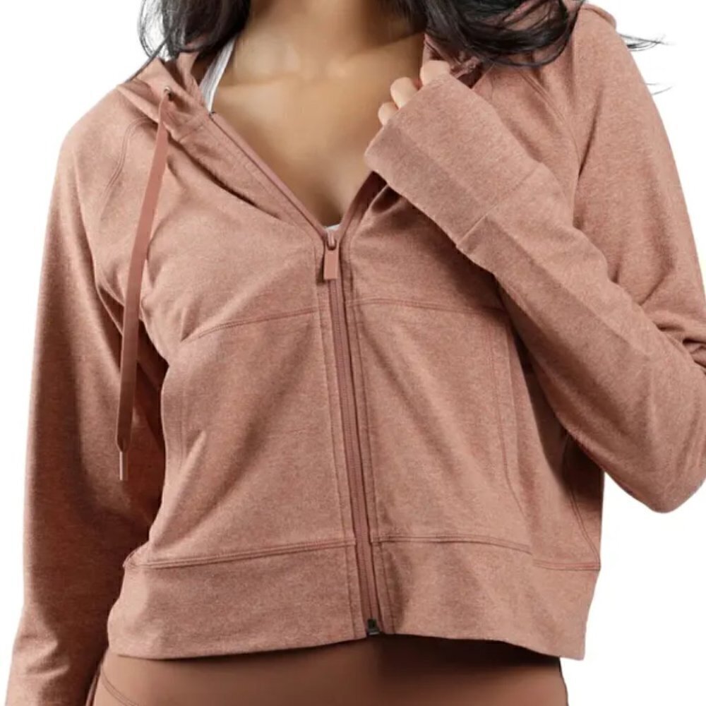 Women's Yogalicious Lux Cropped Front Hoodie